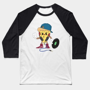 DJ Pizza Baseball T-Shirt